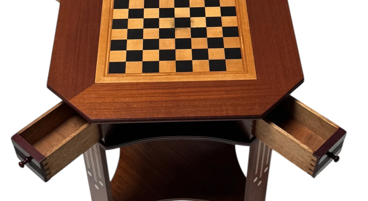Vienna Secession Chess Table or Game Table, 1900s